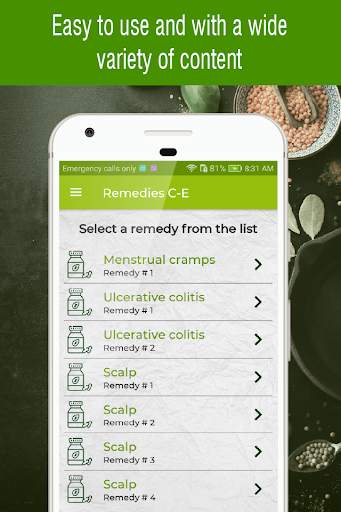 home remedies, natural remedies app screenshot 2