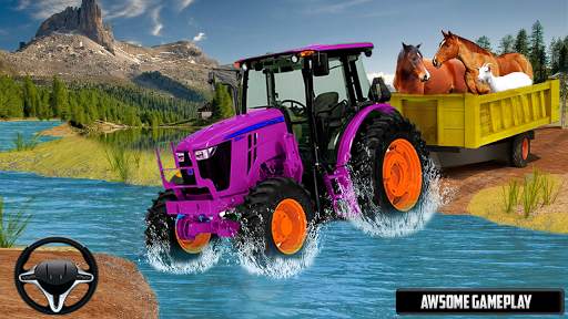 Tractor Trolley Animal Farming Simulator 3D screenshot 4