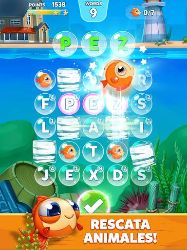 Bubble Words - Juego de conectar letras screenshot 8