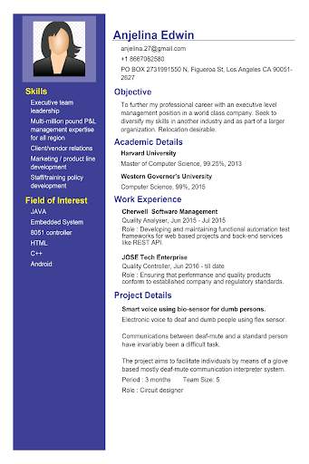 Curriculum vitae app CV Maker screenshot 18