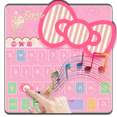 Pembe Kitty Müzik Klavye icon