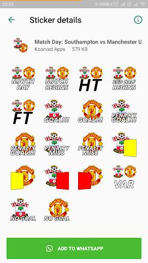 Football Matchday Stickers screenshot 4