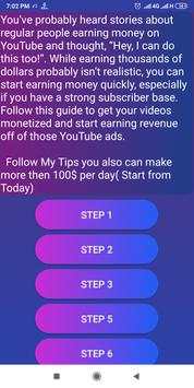 Youtube Guideline  make Money from Youtube screenshot 1