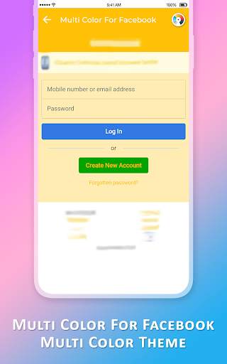 Multi Color For Facebook - Multi Color Theme screenshot 3