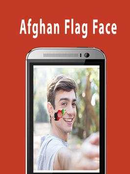 Flag Face Photo Frame AFGHAN screenshot 2