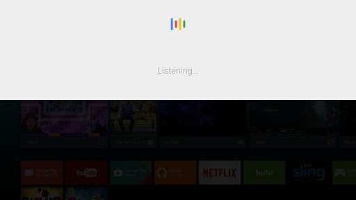 Google app for Android TV screenshot 2