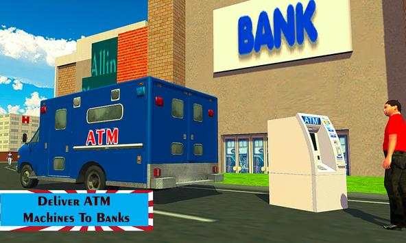 ATM Cash Machines Cargo Delivery Mini Van Driver screenshot 4