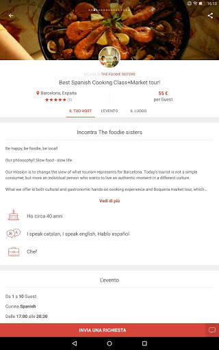 Eatwith - Esperienze Culinarie screenshot 11