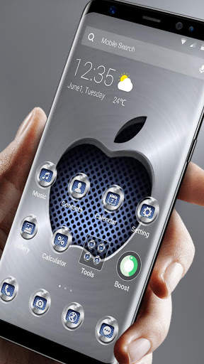Metallic Apple Theme APUS Launcher screenshot 5