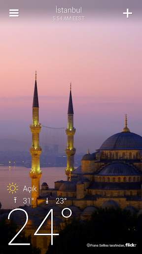 Yahoo Hava Durumu screenshot 1
