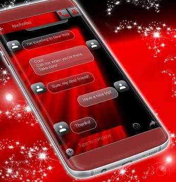 Red Blood Message Theme screenshot 4