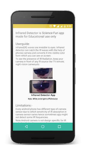 Infrared Radiation Detector screenshot 3