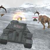 Dino World Tank Simulator Crazy world war 2 Battle icon