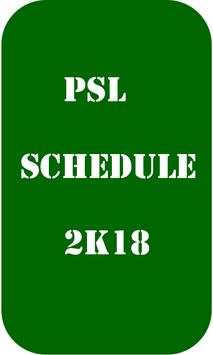Pakistani Cricket League Schedule 2018 screenshot 1