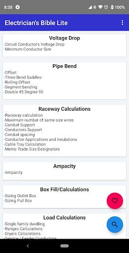 Electrician's Bible Lite screenshot 2