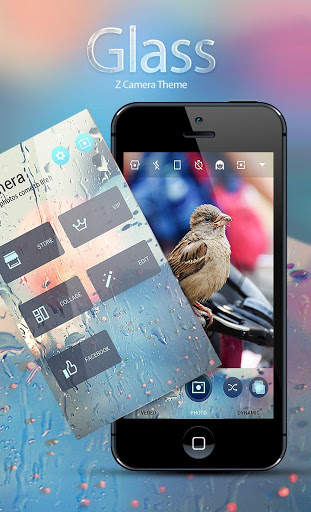 Z CAMERA GLASS THEME screenshot 1