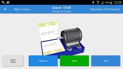 SKF Spacer shaft alignment screenshot 2