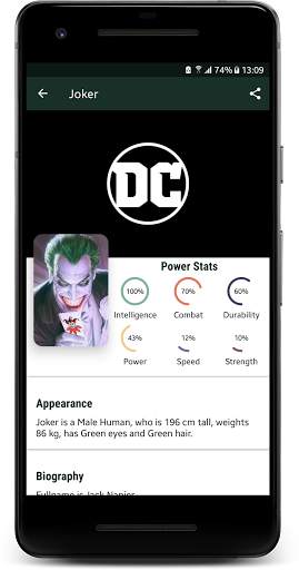 DC Characters 3 تصوير الشاشة