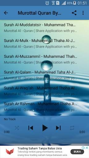 Murottal Offline Muhammad Taha Al-Junayd 2 تصوير الشاشة