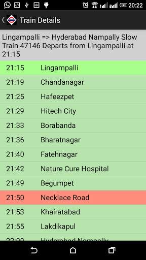 Hyderabad MMTS Train Timetable screenshot 4