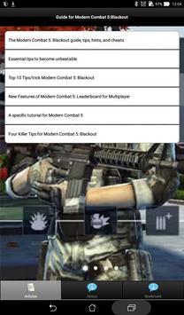 Guide+Modern Combat 5 Blackout screenshot 1