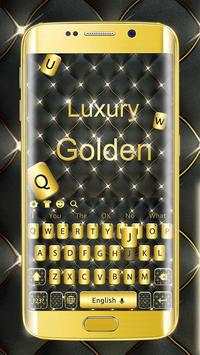 Luxury Gold Keyboard Theme screenshot 1