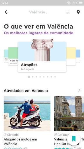 Valência Guia de viagem com mapa screenshot 2