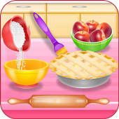 Cook american apple pie icon