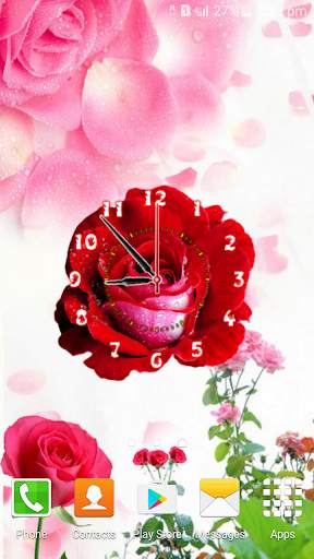 Rose Flower Clock screenshot 4