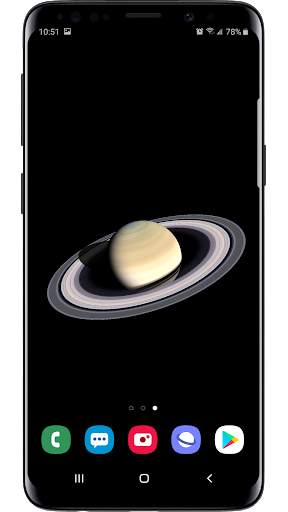 Planet Saturn Parallax 3D Live Wallpaper screenshot 1