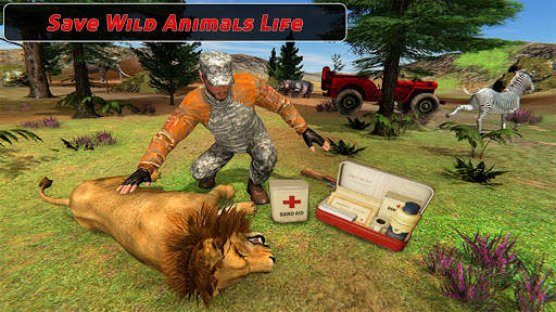 Injured Animal Jungle Rescue: 3d Shooting Games screenshot 1