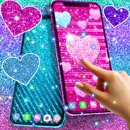 Various glitter live wallpaper आइकन