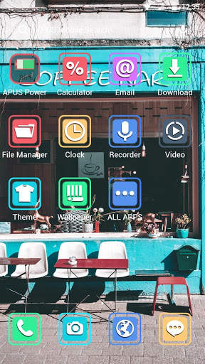 Street Old Cafe APUS Launcher theme screenshot 2