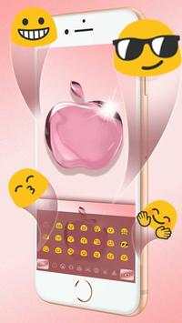 Plush Rose Apple Keyboard Theme screenshot 3