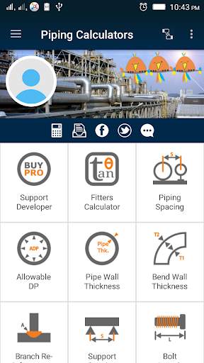 Piping Calculators Free screenshot 1
