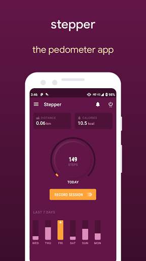 Stepper - The Pedometer App screenshot 2