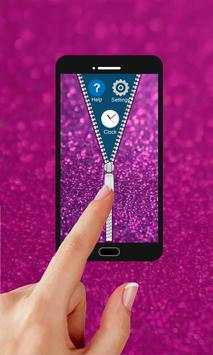 Glitter Zipper Mobile Lock screenshot 7