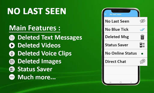 No Last Seen - View Deleted Messages for WhatsApp screenshot 1