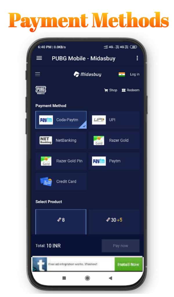 MidasBuy - Topup BC & UC | Free redeem code& gifts screenshot 4