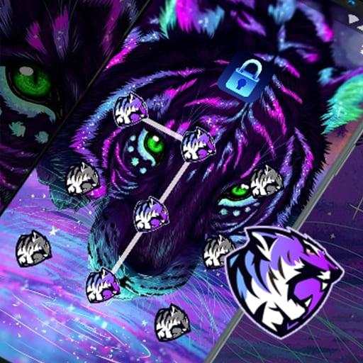 Neon Tiger - App Lock Master Theme 1.0.3
