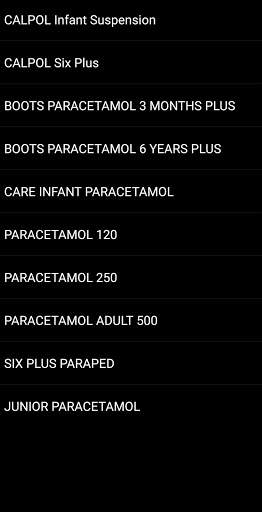 Medicines- Drugs- Dosage- Fever screenshot 4