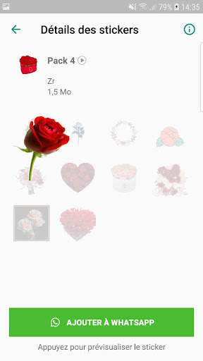 WAStickerApp: Animeted Roses Stickers For Whatsapp screenshot 3