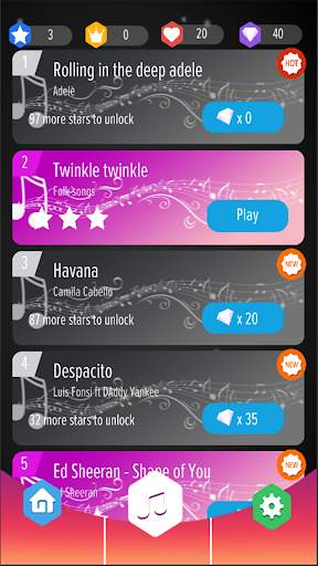 Adele Perfect Piano Tiles screenshot 3