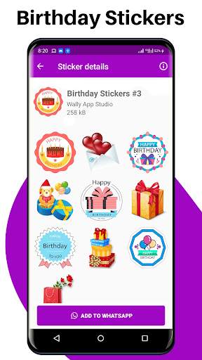Happy Birthday Stickers For WA screenshot 6