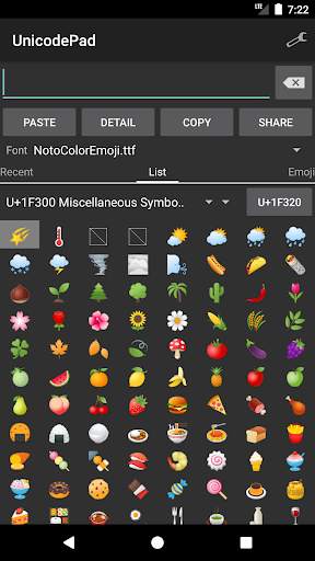 Unicode Pad screenshot 2