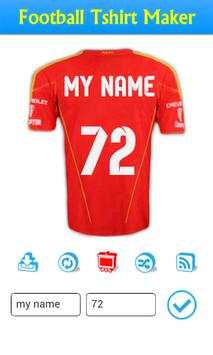 Football Tshirt Maker 4 تصوير الشاشة