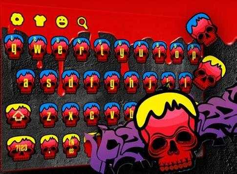 Street Graffiti Skeleton Keyboard Theme screenshot 4