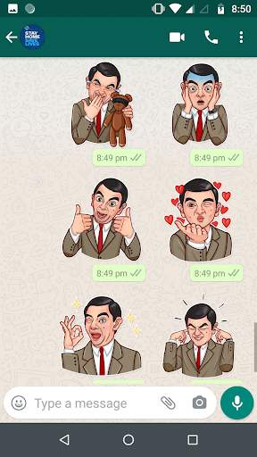 Mr Bean Stickers for Whatsapp (WAstickerApps) screenshot 2