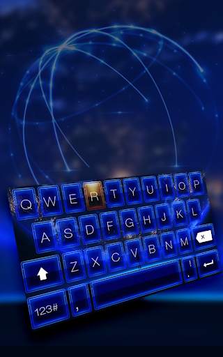 Earth Keyboard Theme 3 تصوير الشاشة
