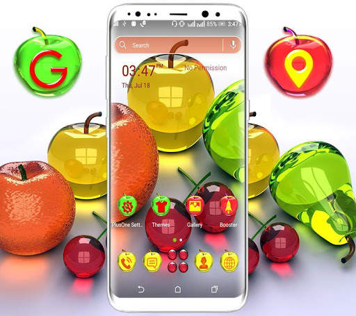 Crystal Fruits Launcher Theme screenshot 1
